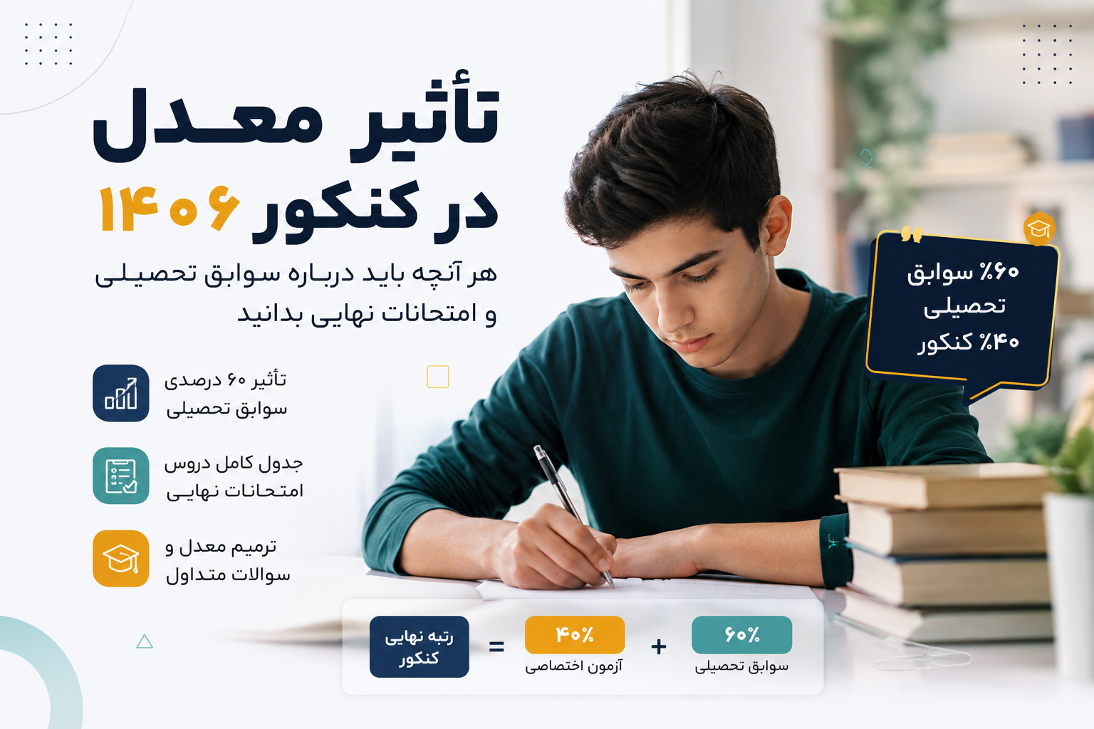 تأثیر معدل در کنکور ۱۴۰۶